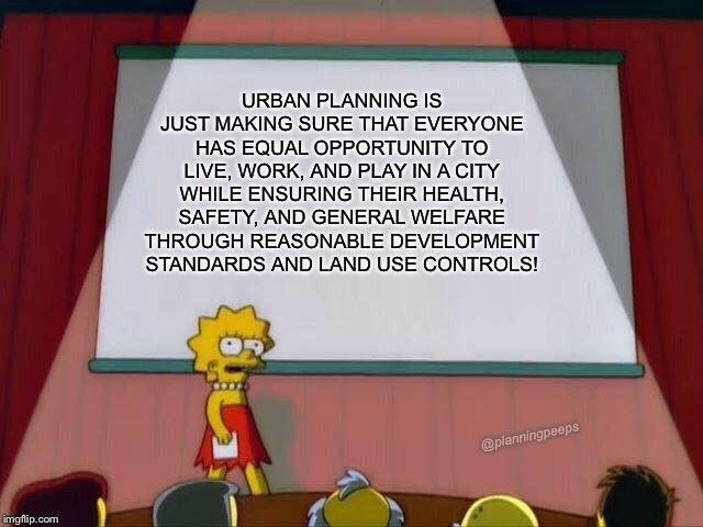 Urban planning meme Lisa Simpson