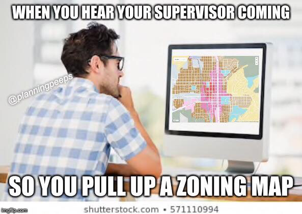 Urban planning meme zoning map