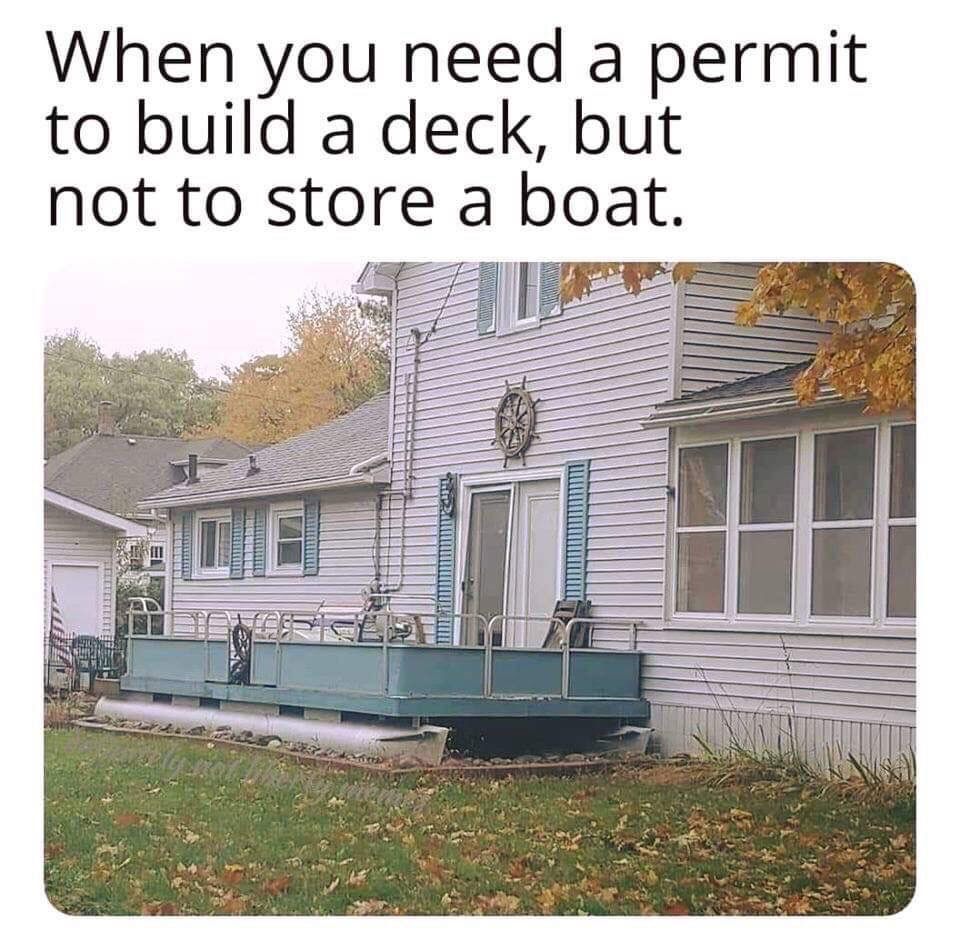 Urban planning meme boat deck